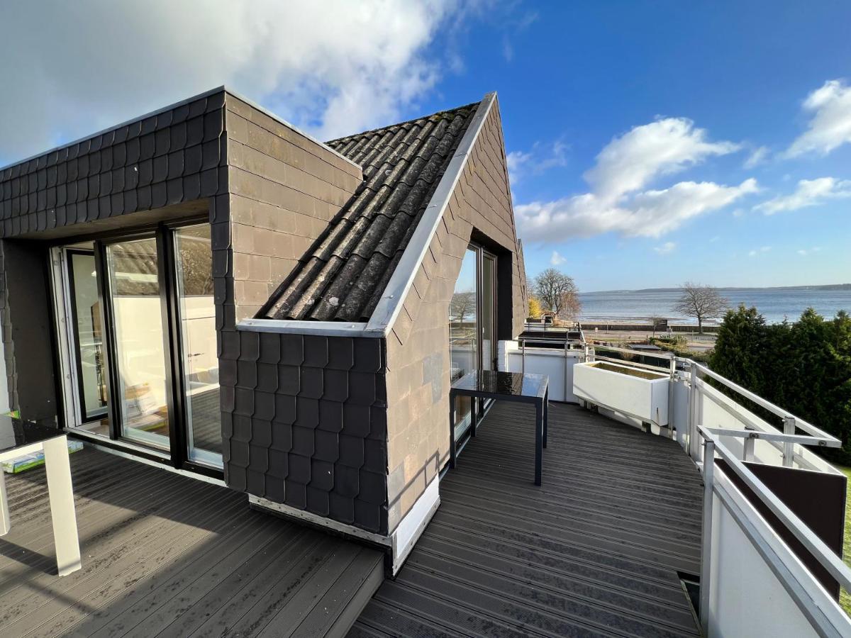 Beach House II - Penthousewohnung In Bestlage Mit Sonniger Dachterrasse Und Top Meerblick Harrislee Εξωτερικό φωτογραφία